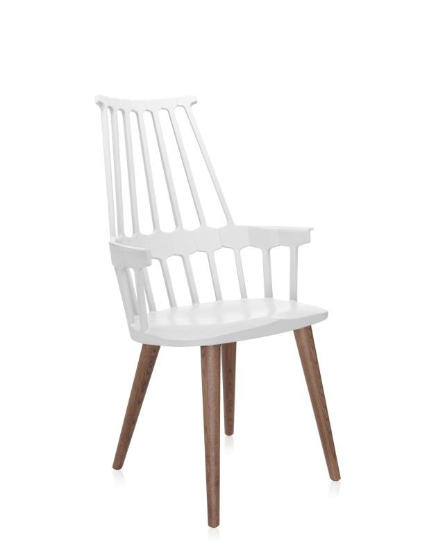 Kartell Stoel Comback WitEiken 7002203230 € 578,00 eLiving