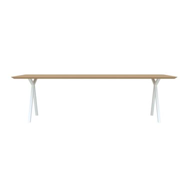 Studio HENK Eettafel Slim X-Type Wit 280x90x4 cm                                                 