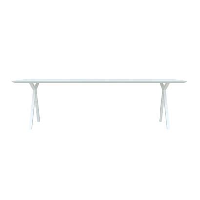 Studio HENK Eettafel Slim X-Type Wit 260x90x3 cm                                                 