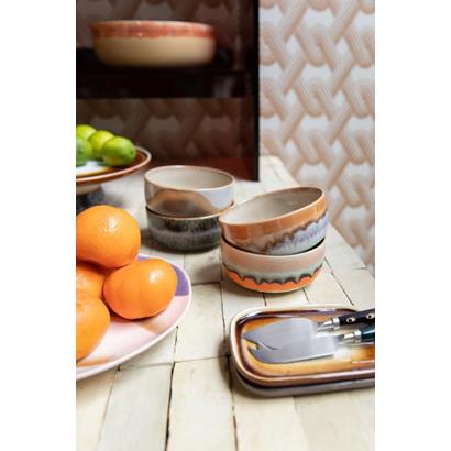 HKliving 70's Dessert Schaal Reef - Set van 4